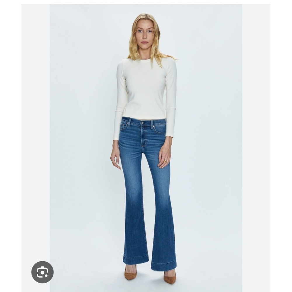 Pistola Kinsley Ultra Flare Jeans Blue Mid Rise Avenue Wash GUC SZ 30